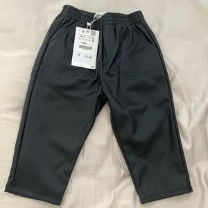 Toddler girl faux leather pants